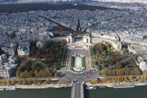 Vue de la Tour Eiffel sur le Trocadéro - Paris - Octobre 2020